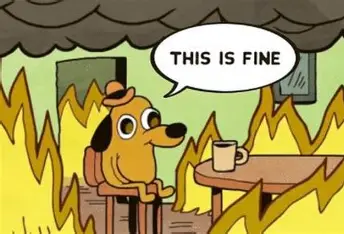this is fine meme